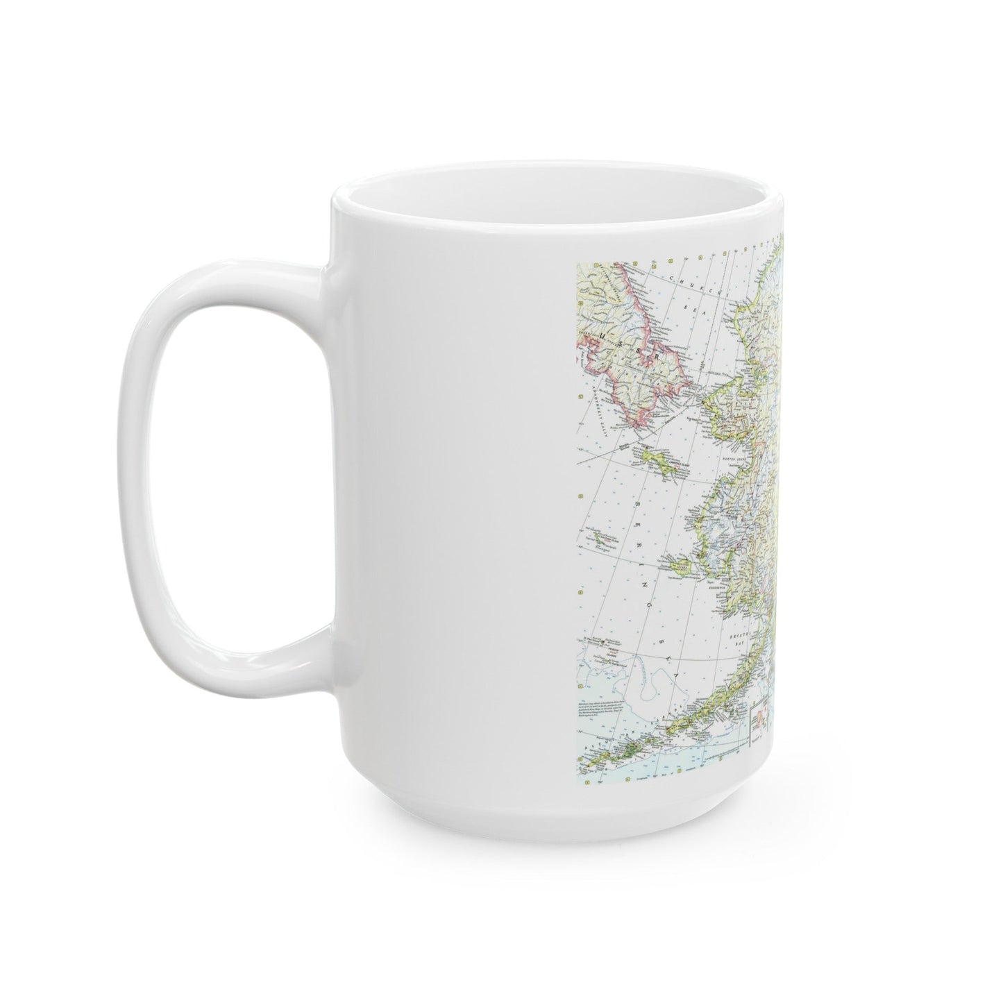 USA - Alaska (1959) (Map) White Coffee Mug-The Sticker Space