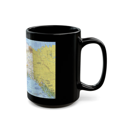 USA - Alaska (1975) (Map) Black Coffee Mug-The Sticker Space