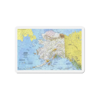 USA - Alaska (1975) (Map) Refrigerator Magnet 5 Inch - The Sticker Space