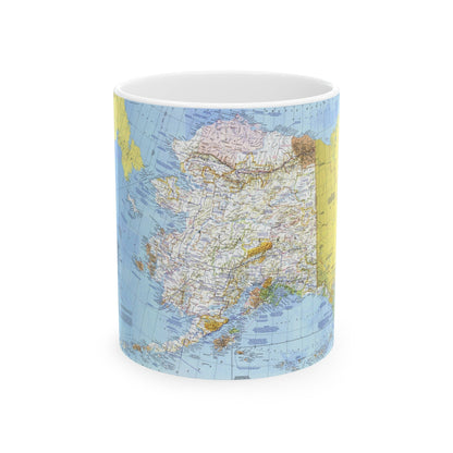 USA - Alaska (1975) (Map) White Coffee Mug-11oz-The Sticker Space