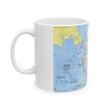 USA - Alaska (1975) (Map) White Coffee Mug-The Sticker Space