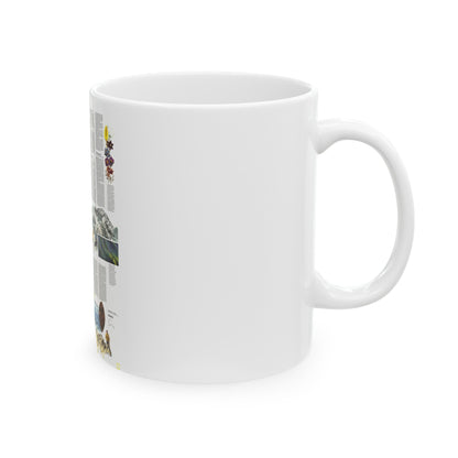 USA - Alaska, Beauty and Beasts (1975) (Map) White Coffee Mug-The Sticker Space