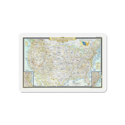 USA - An Historical Map (1953) (Map) Refrigerator Magnet-5" x 5"-The Sticker Space