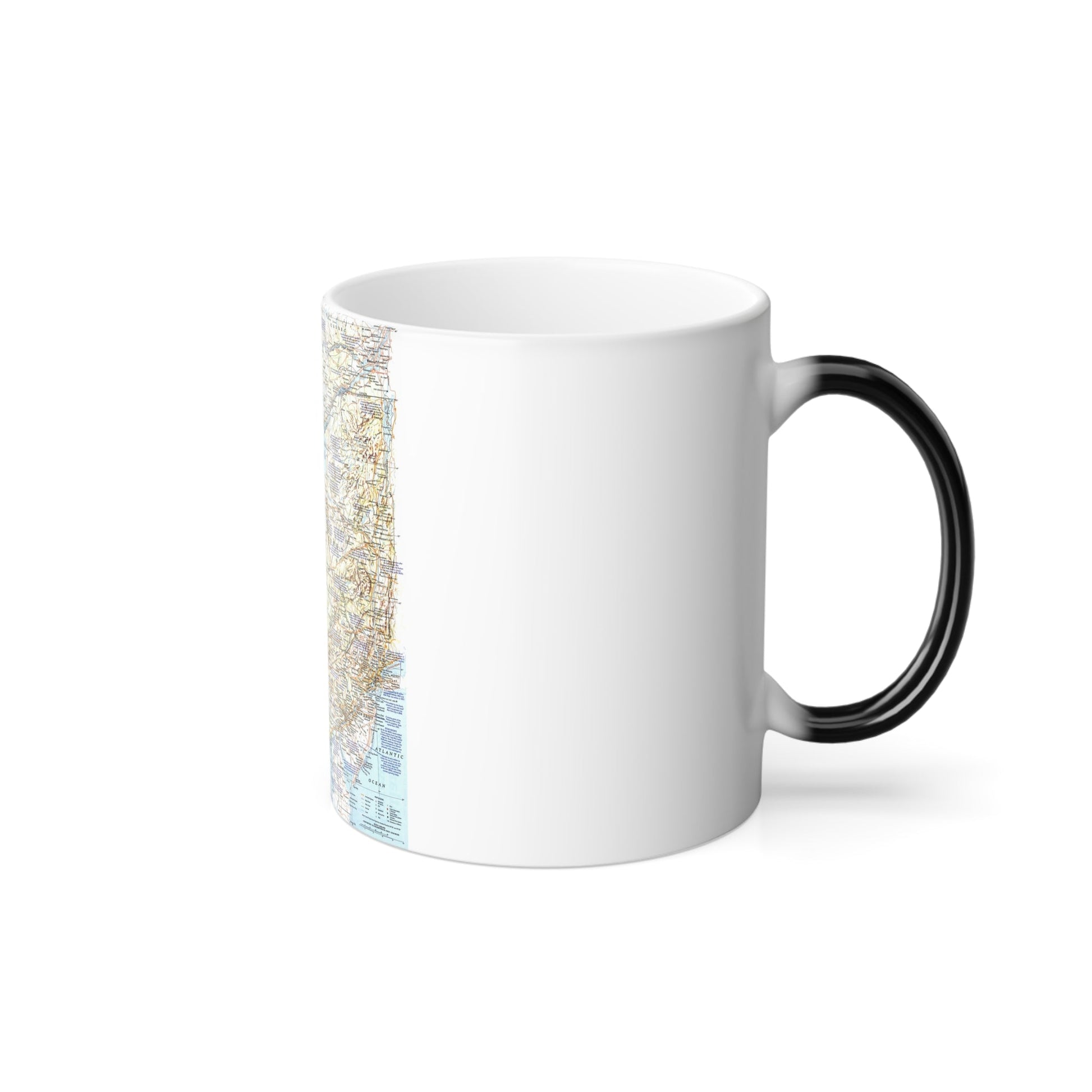 USA - Atlantic Gateways 1 (1983) (Map) Color Changing Mug 11oz-11oz-The Sticker Space