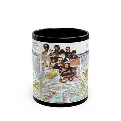 USA - Atlantic Gateways 2 (1983) (Map) Black Coffee Mug-11oz-The Sticker Space