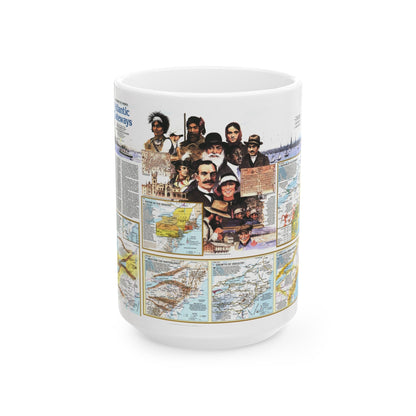 USA - Atlantic Gateways 2 (1983) (Map) White Coffee Mug-15oz-The Sticker Space