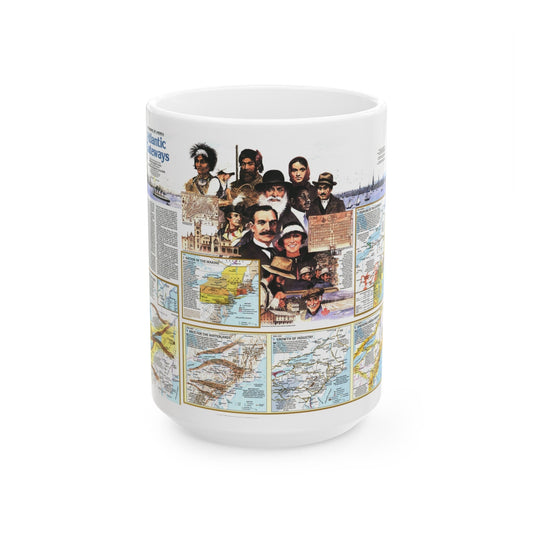 USA - Atlantic Gateways 2 (1983) (Map) White Coffee Mug-15oz-The Sticker Space