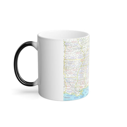 USA - Battlefields of the Civil War 1 (1961) (Map) Color Changing Mug 11oz-11oz-The Sticker Space