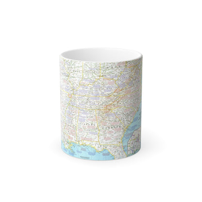 USA - Battlefields of the Civil War 1 (1961) (Map) Color Changing Mug 11oz-11oz-The Sticker Space