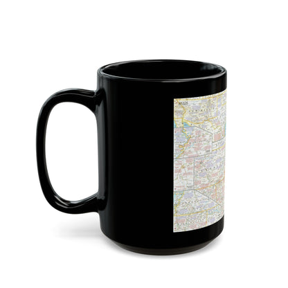 USA - Battlefields of the Civil War 2 (1961) (Map) Black Coffee Mug-The Sticker Space