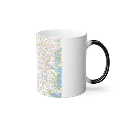 USA - Battlefields of the Civil War 2 (1961) (Map) Color Changing Mug 11oz-11oz-The Sticker Space