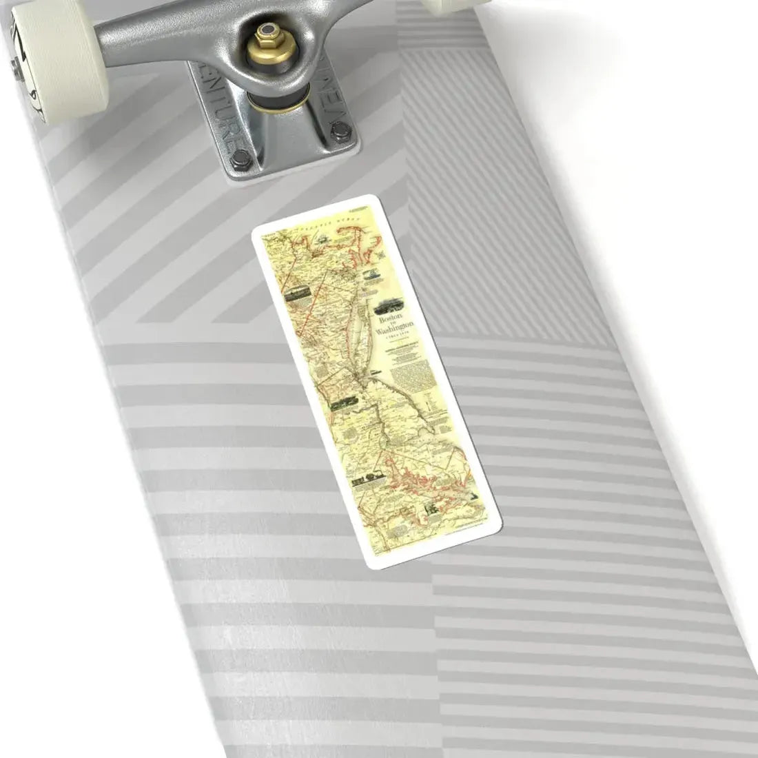 USA - Boston to Washington (1830) (Map) STICKER Vinyl Kiss-Cut Decal - The Sticker Space