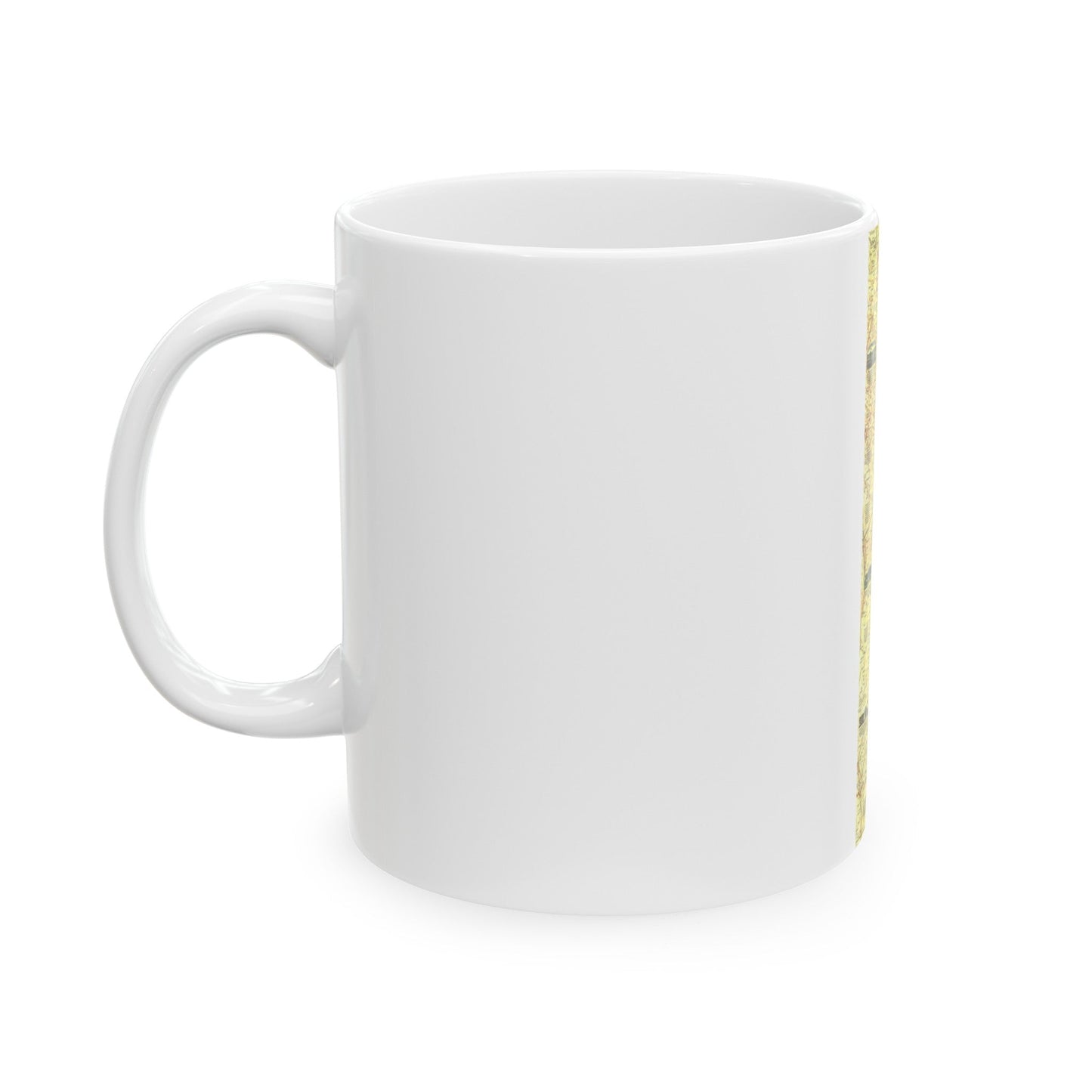 USA - Boston to Washington (1830) (Map) White Coffee Mug-The Sticker Space