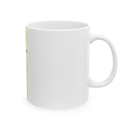 USA - Boston to Washington (1830) (Map) White Coffee Mug-The Sticker Space