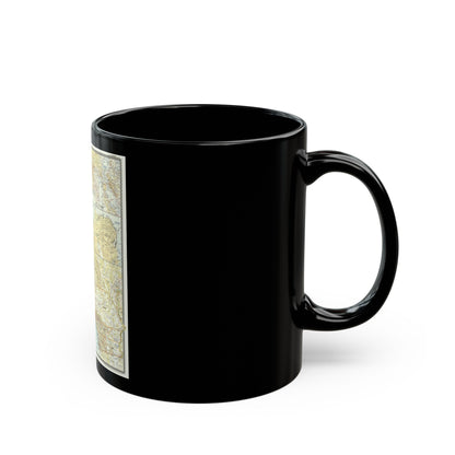 USA - California (1954) (Map) Black Coffee Mug-The Sticker Space