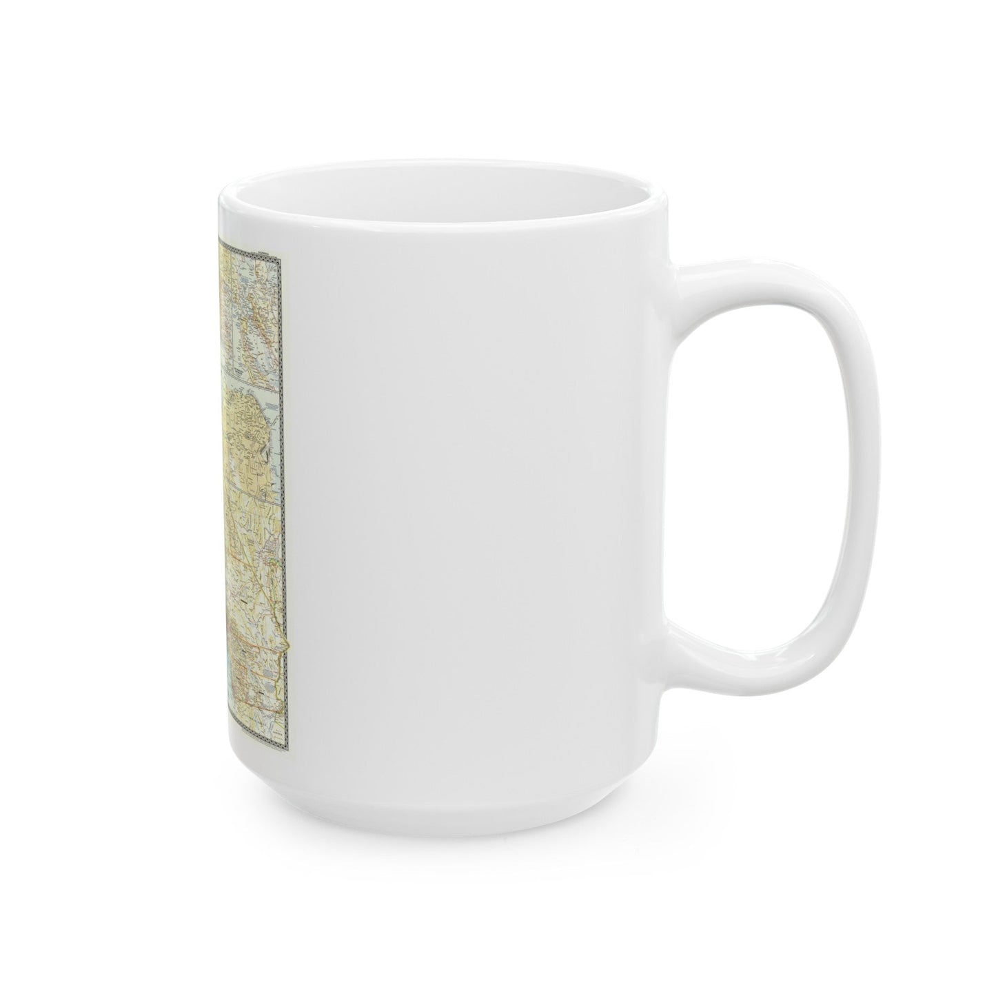 USA - California (1954) (Map) White Coffee Mug-The Sticker Space