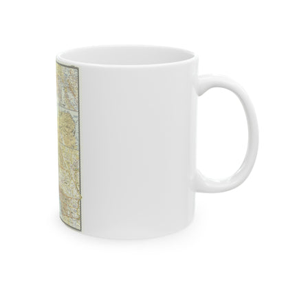 USA - California (1954) (Map) White Coffee Mug-The Sticker Space