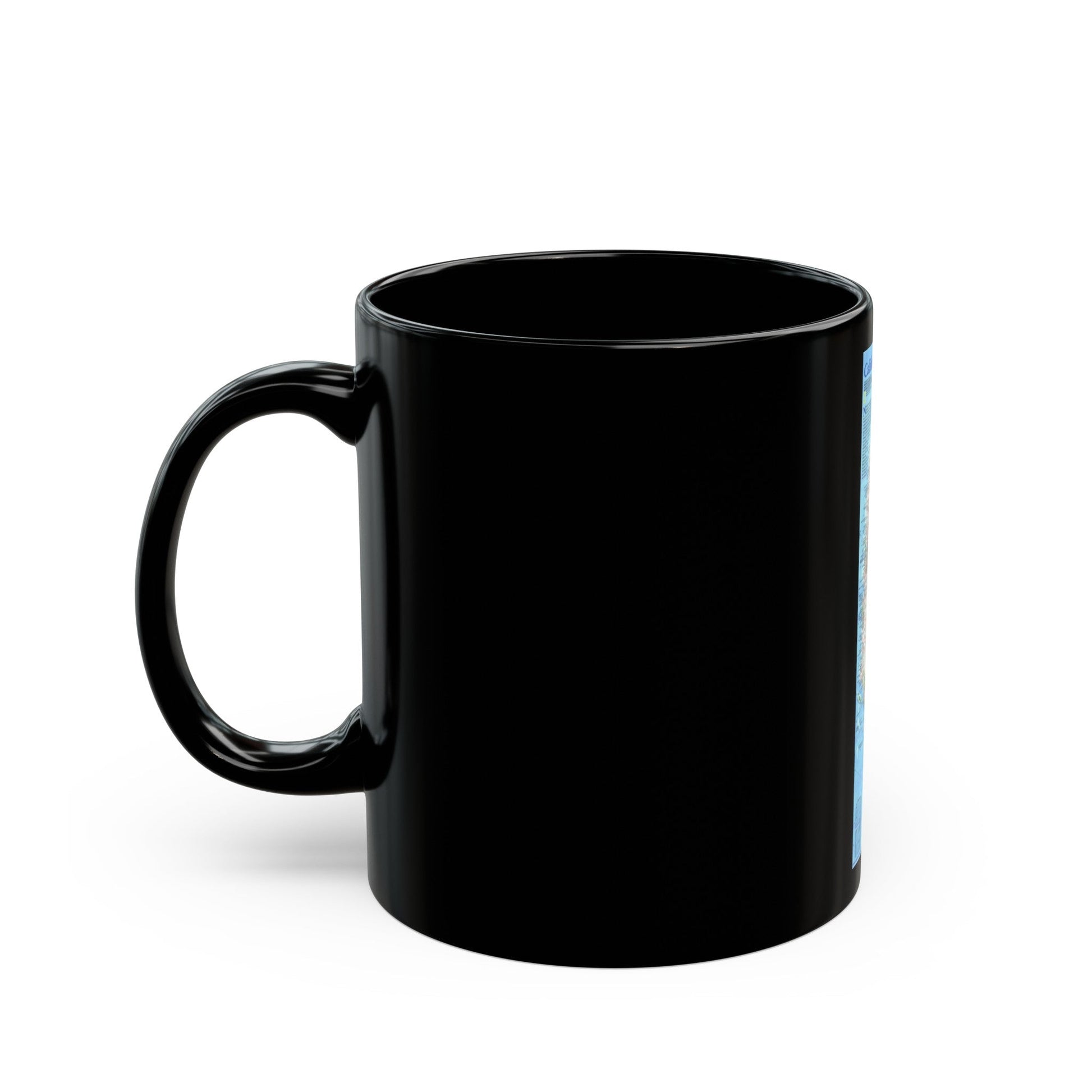 USA - California (1993) (Map) Black Coffee Mug-The Sticker Space