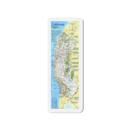USA - California (1993) (Map) Refrigerator Magnet 3 Inch - The Sticker Space