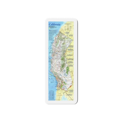 USA - California (1993) (Map) Refrigerator Magnet 5 Inch - The Sticker Space