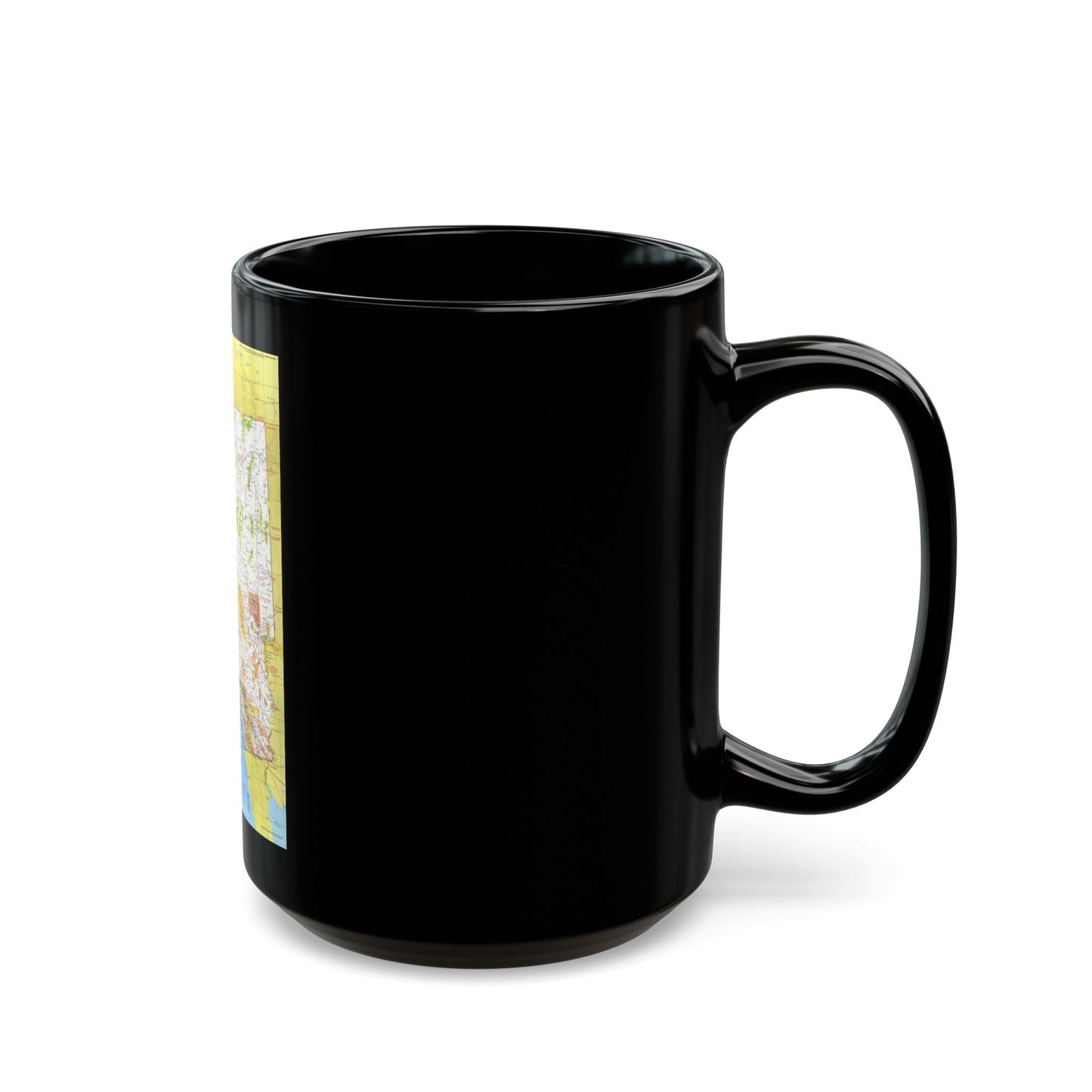 USA - California and Nevada 1 (1974) (Map) Black Coffee Mug-The Sticker Space