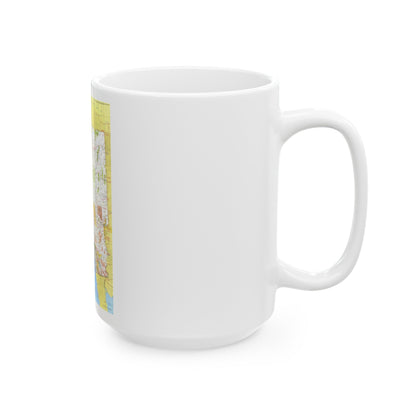 USA - California and Nevada 1 (1974) (Map) White Coffee Mug-The Sticker Space