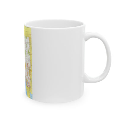 USA - California and Nevada 1 (1974) (Map) White Coffee Mug-The Sticker Space