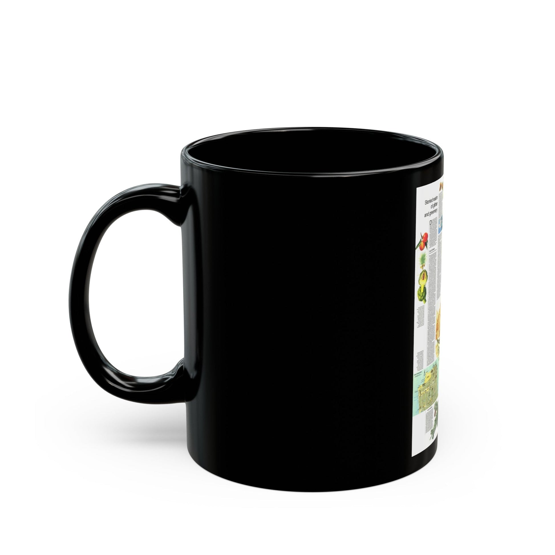 USA - California and Nevada 2 (1974) (Map) Black Coffee Mug-The Sticker Space