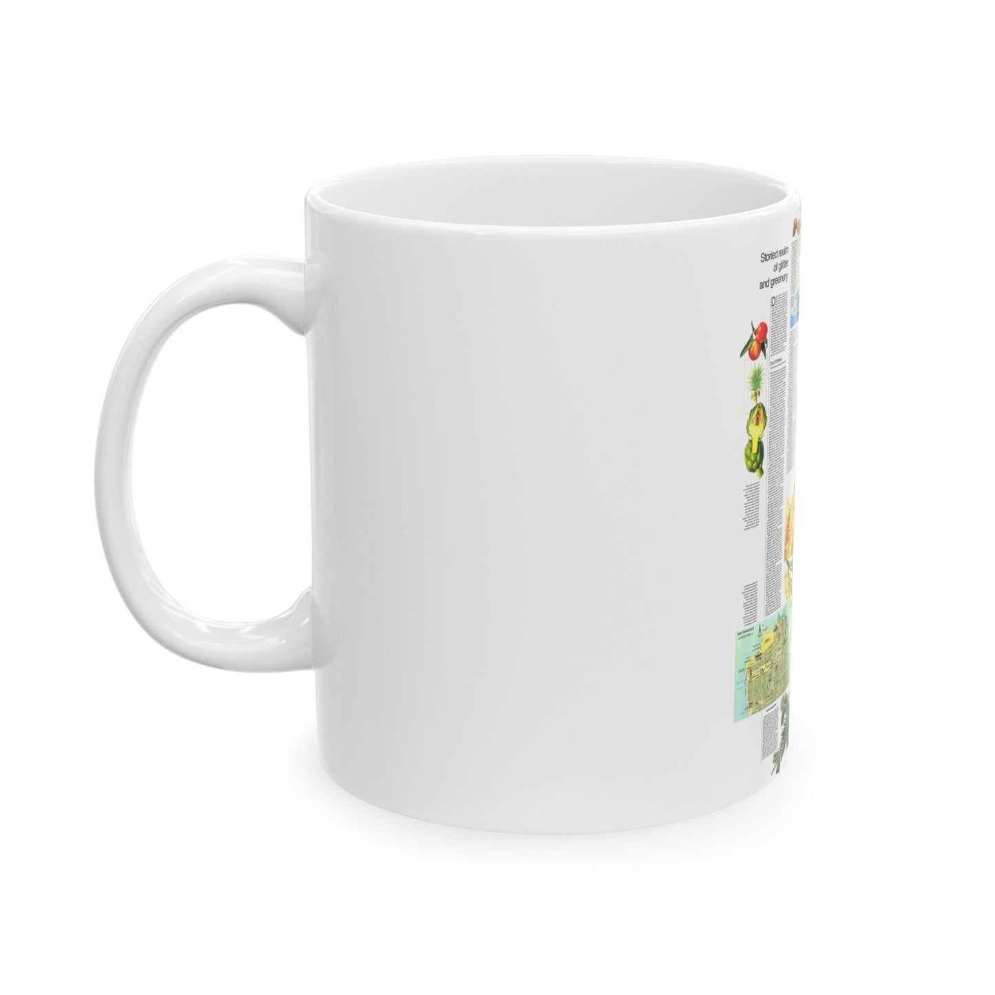 USA - California and Nevada 2 (1974) (Map) White Coffee Mug-The Sticker Space