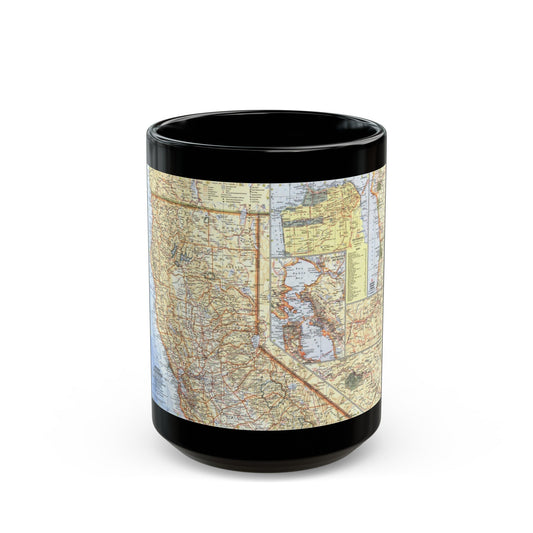 USA - California, Northern (1966) (Map) Black Coffee Mug-15oz-The Sticker Space