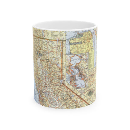 USA - California, Northern (1966) (Map) White Coffee Mug-11oz-The Sticker Space