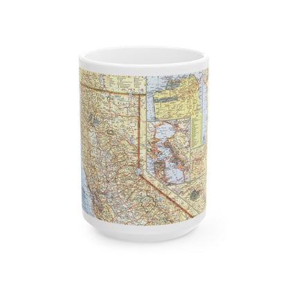 USA - California, Northern (1966) (Map) White Coffee Mug-15oz-The Sticker Space