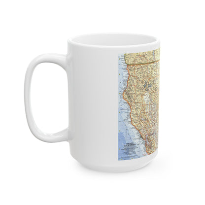 USA - California, Northern (1966) (Map) White Coffee Mug-The Sticker Space