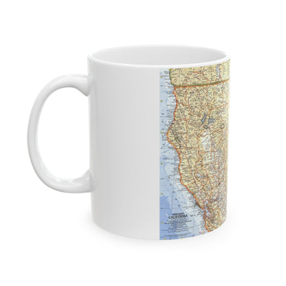 USA - California, Northern (1966) (Map) White Coffee Mug-The Sticker Space