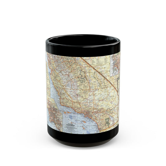 USA - California, Southern (1966) (Map) Black Coffee Mug-15oz-The Sticker Space