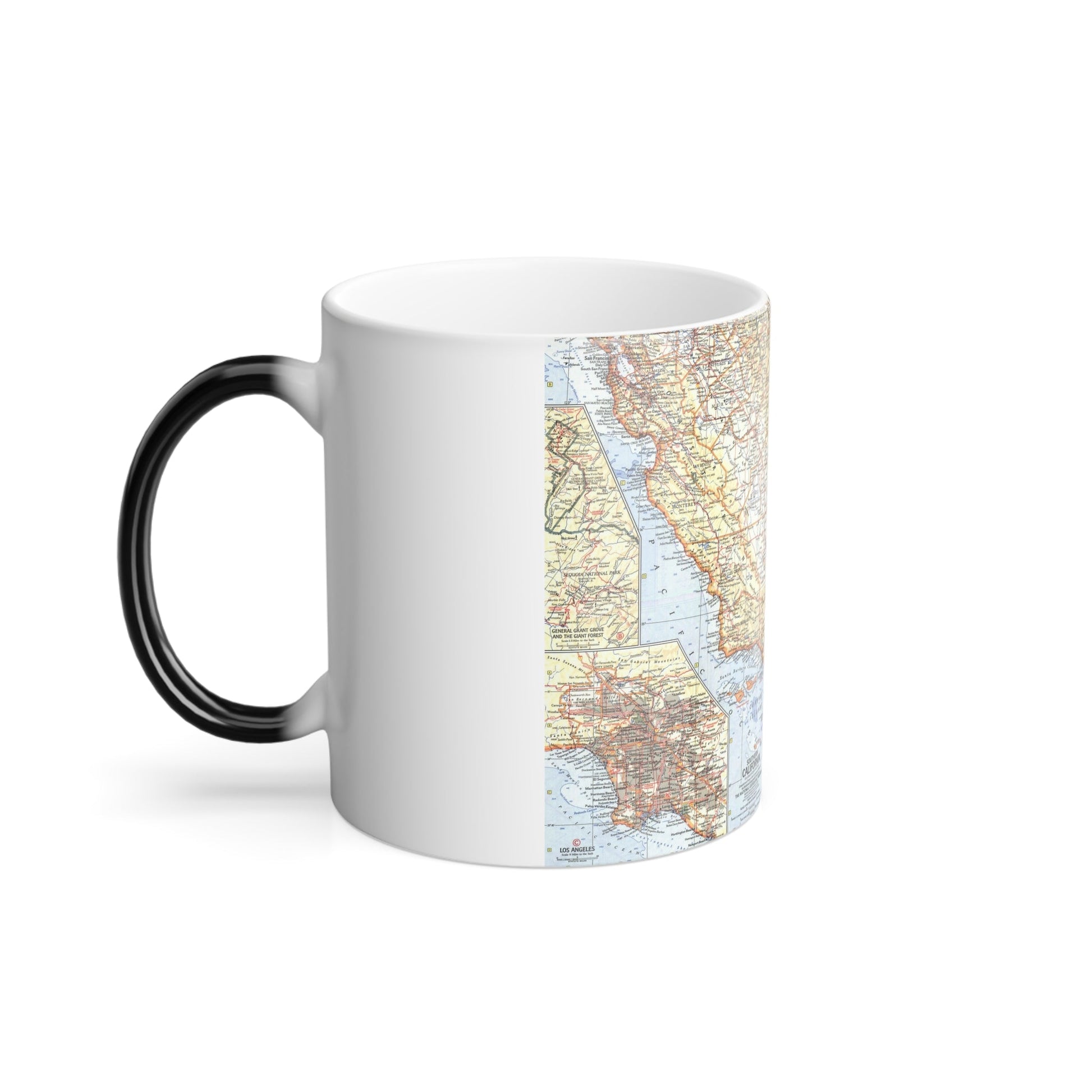 USA - California, Southern (1966) (Map) Color Changing Mug 11oz-11oz-The Sticker Space