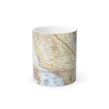 USA - California, Southern (1966) (Map) Color Changing Mug 11oz-11oz-The Sticker Space