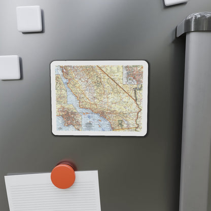 USA - California, Southern (1966) (Map) Refrigerator Magnet-The Sticker Space