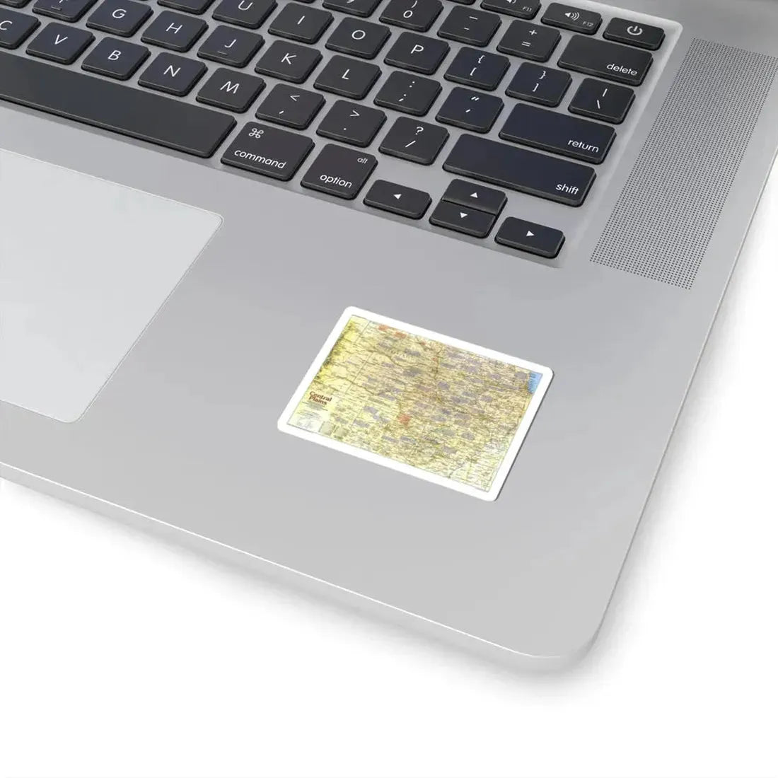 USA - Central Plains 1 (1985) (Map) STICKER Vinyl Kiss-Cut Decal - The Sticker Space