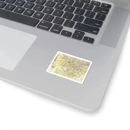 USA - Central Plains 1 (1985) (Map) STICKER Vinyl Kiss-Cut Decal - The Sticker Space