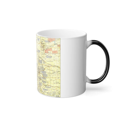 USA - Central Rockies 1 (1984) (Map) Color Changing Mug 11oz-11oz-The Sticker Space