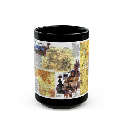 USA - Central Rockies 2 (1984) (Map) Black Coffee Mug-15oz-The Sticker Space