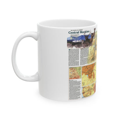 USA - Central Rockies 2 (1984) (Map) White Coffee Mug-The Sticker Space