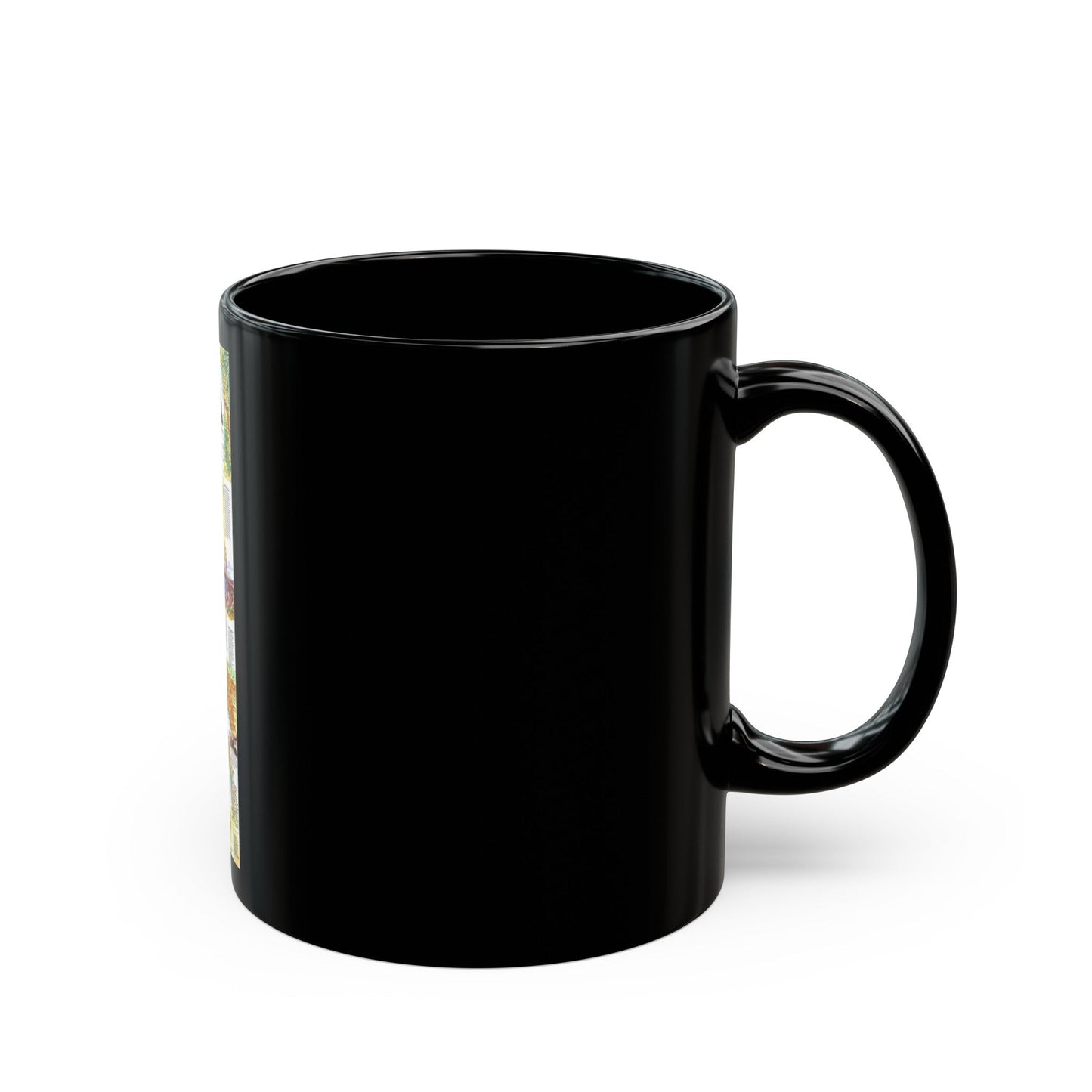 USA - Coastal California (1993) (Map) Black Coffee Mug-The Sticker Space