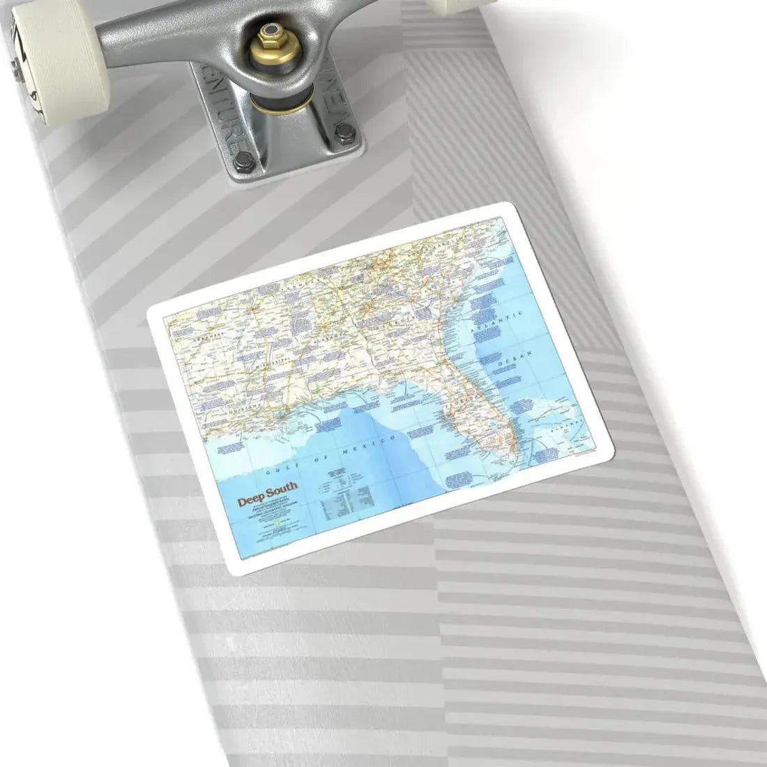 USA - Deep South 1 (1983) (Map) STICKER Vinyl Kiss-Cut Decal - The Sticker Space