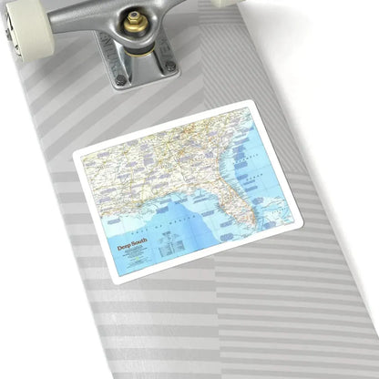 USA - Deep South 1 (1983) (Map) STICKER Vinyl Kiss-Cut Decal - The Sticker Space