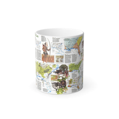 USA - Deep South 2 (1983) (Map) Color Changing Mug 11oz-11oz-The Sticker Space