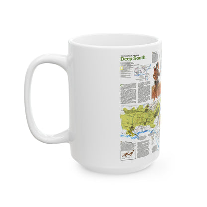 USA - Deep South 2 (1983) (Map) White Coffee Mug-The Sticker Space