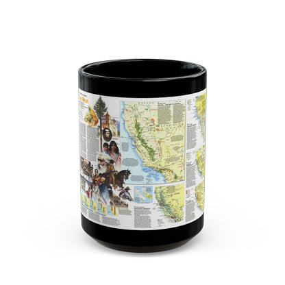 USA - Far West 2 (1984) (Map) Black Coffee Mug-15oz-The Sticker Space