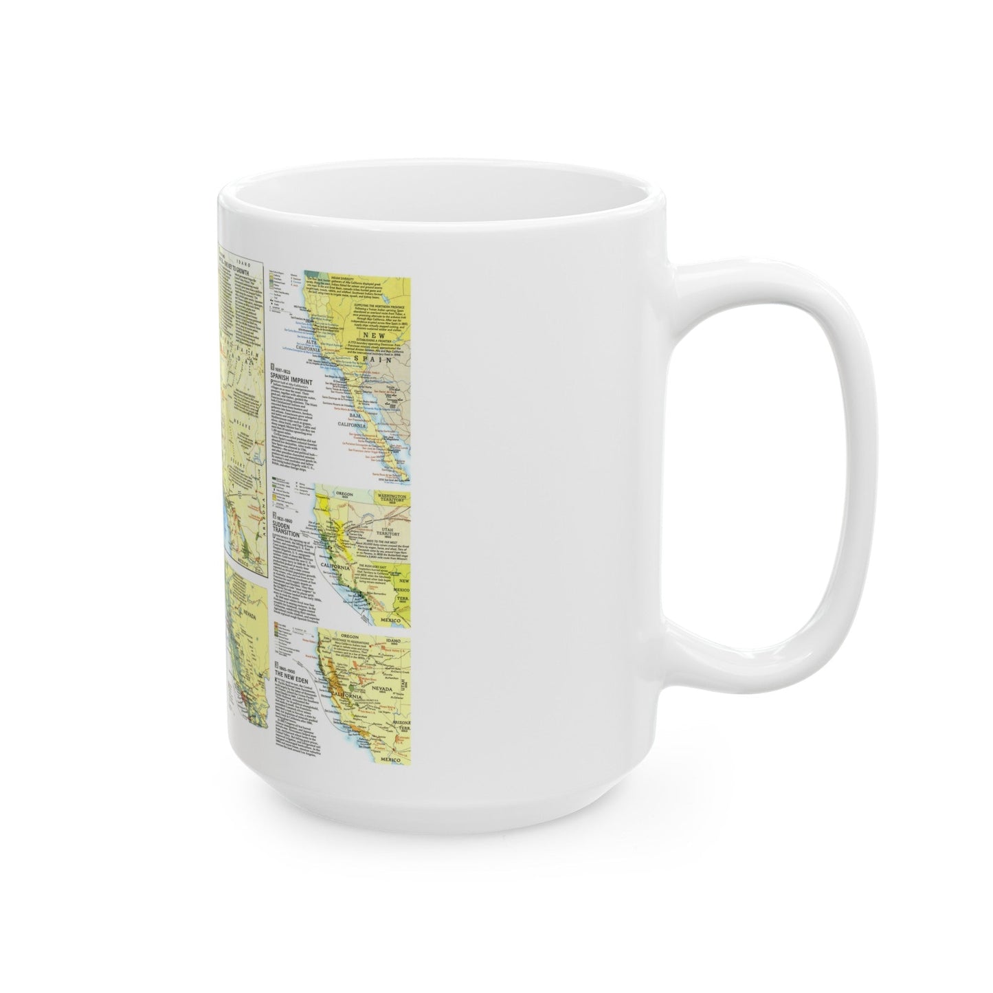 USA - Far West 2 (1984) (Map) White Coffee Mug-The Sticker Space